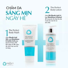 Sữa Dưỡng Thể & Sữa Tắm Trắng Da Chống Lão Hoá Perfect Body Lotion 15% Glycolic Acid - Tẩy Tế Bào Chết & Làm Sáng Da 250ml