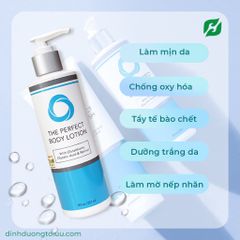 Sữa Dưỡng Thể & Sữa Tắm Trắng Da Chống Lão Hoá Perfect Body Lotion 15% Glycolic Acid - Tẩy Tế Bào Chết & Làm Sáng Da 250ml