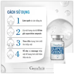 Tế Bào Gốc Cosmeheal Supershine Ampoule - Phục Hồi Căng Bóng Da, Giảm Nhăn, Cấp Ẩm Chống Lão Hoá - Dưỡng Da Hàn Quốc Chính Hãng