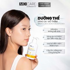 Sữa Dưỡng Thể Sáng Da MD CARE 200ml - Chống Lão Hóa, 4% Alpha Arbutin & 3% Niacinamide - Dưỡng Trắng, Mờ Thâm, Cải Thiện Kết Cấu Da