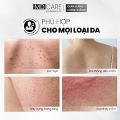 Sữa Dưỡng Thể MD CARE Chống Mụn - Dưỡng Ẩm Với 8% Azeclair & 5% Niacinamide 200ml, Giúp Làm Dịu Da Mụn, Trị Mụn Lưng Ngực