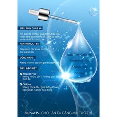 Tinh Chất Serum Dưỡng Cấp Ẩm SKINAVIS Hyaluronic Acid & Niacinamide + B5, Phục Hồi Da Khô, Làm Trắng Da Tự Nhiên 30ml