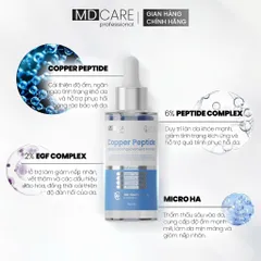 Serum Chống Lão Hóa MD CARE Copper Peptide 30ml - Tăng Sinh Collagen, Làm Đầy Sẹo, Dưỡng Ẩm Da Mềm Mại
