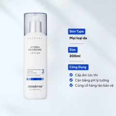 Sữa Dưỡng Da Dermafirm Hydra Exosome Lotion Cấp Ẩm Sâu, Tái Sinh Da - 200ml, Chống Oxy Hóa, Dưỡng Ẩm, Cho Da Khô, Tái Tạo Làn Da Rạng Rỡ
