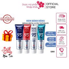 Kem Đánh Răng MEDIAN Dental IQ 120g - Tẩy Vôi, Sáng Răng, Chắc Khỏe, Chiết Xuất Tự Nhiên, Hàn Quốc