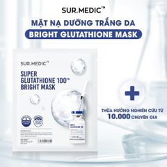 COMBO 10 Mặt Nạ SurMedic Bright Glutathione - Dưỡng Trắng, Cấp Ẩm Sáng Da, Phục Hồi, Chất Lượng Hàn Quốc