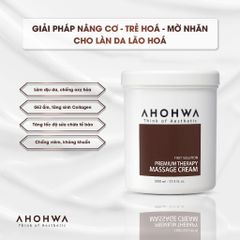 Kem Massage Body Ahohwa Premium 1000ml - Dưỡng Ẩm, Phục Hồi Da, Làm Sạch Lỗ Chân Lông, Nâng Cơ Thương Hiệu Hàn Quốc