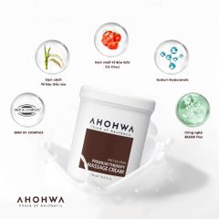 Kem Massage Body Ahohwa Premium 1000ml - Dưỡng Ẩm, Phục Hồi Da, Làm Sạch Lỗ Chân Lông, Nâng Cơ Thương Hiệu Hàn Quốc