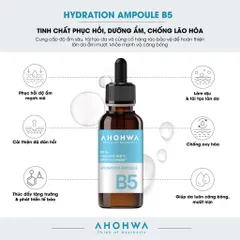 Tinh Chất Dưỡng Ẩm Ahohwa Hydration Ampoule B5 30ml - Phục Hồi, Chống Lão Hóa, Làm Dịu Da, Hàn Quốc, Chính Hãng 100%
