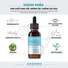 Tinh Chất Dưỡng Ẩm Ahohwa Hydration Ampoule B5 30ml - Phục Hồi, Chống Lão Hóa, Làm Dịu Da, Hàn Quốc, Chính Hãng 100%