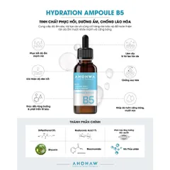 Tinh Chất Dưỡng Ẩm Ahohwa Hydration Ampoule B5 30ml - Phục Hồi, Chống Lão Hóa, Làm Dịu Da, Hàn Quốc, Chính Hãng 100%