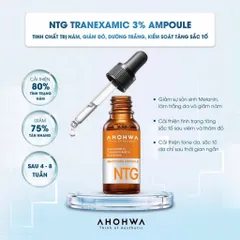 Tinh Chất AHOHAW Whitening Ampoule NTG - Dưỡng Trắng Da, Mờ Thâm Mụn, Ngăn Ngừa Lão Hóa, Chống Oxy Hóa - Chính Hãng Hàn Quốc