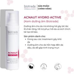 Kem Dưỡng Ẩm Biotrade Acnaut Hydro Active Cream 60ml - Phục Hồi Da Sau Mụn, Chống Viêm, Duy Trì Độ Ẩm, Cho Da Hỗn Hợp và Dầu