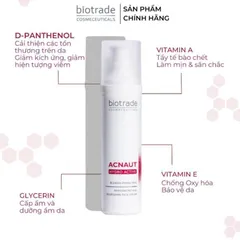 Kem Dưỡng Ẩm Biotrade Acnaut Hydro Active Cream 60ml - Phục Hồi Da Sau Mụn, Chống Viêm, Duy Trì Độ Ẩm, Cho Da Hỗn Hợp và Dầu