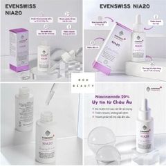 Serum Niacinamide 20% Evenswiss Nia20 Sáng Da, Kiềm Dầu Se Khít Lỗ Chân Lông Điều Tiết Bã Nhờn Tinh Chất Chống Lão Hóa