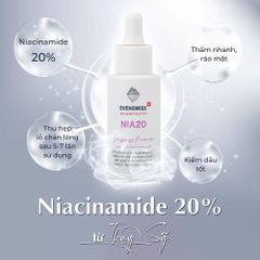 Serum Niacinamide 20% Evenswiss Nia20 Sáng Da, Kiềm Dầu Se Khít Lỗ Chân Lông Điều Tiết Bã Nhờn Tinh Chất Chống Lão Hóa