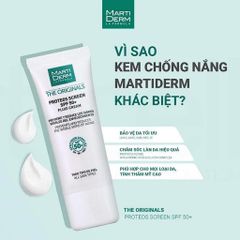 Kem Chống Nắng MartiDerm SPF 50+ - Bảo Vệ Da Dầu, Mụn, Nám - Dạng Cream Nhẹ, Chống Nắng Toàn Diện 40ml