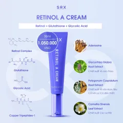 Kem Dưỡng Da SRX Retinol A Cream 30ml - Tái Tạo, Trẻ Hóa, Chống Lão Hóa, Hỗ Trợ Da Mịn Màng, Sáng Bóng Cho Mọi Loại Da
