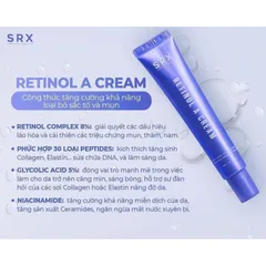 Kem Dưỡng Da SRX Retinol A Cream 30ml - Tái Tạo, Trẻ Hóa, Chống Lão Hóa, Hỗ Trợ Da Mịn Màng, Sáng Bóng Cho Mọi Loại Da