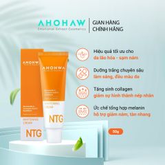 Kem Dưỡng Trắng Da AHOHWA NTG Whitening Cream 50g - Giảm Thâm Nám, Chống Lão Hóa và Cấp Ẩm Hiệu Quả, Chính Hãng Hàn Quốc