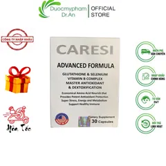 Viên uống Caresi Advanced Formula Trắng Sáng Da - Mờ Nám, Chống Lão Hóa, 30 Viên - Nhập Khẩu Mỹ, Đẹp Da Khỏe Mạnh