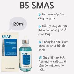 Tinh Chất Serum SMAS Pro Vitamin B5 Hydra Dưỡng Ẩm Phục Hồi Da Tổn Thương 120g - Tăng Cường Độ Đàn Hồi, Cấp Nước Cho Da khỏe mạnh
