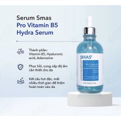 Tinh Chất Serum SMAS Pro Vitamin B5 Hydra Dưỡng Ẩm Phục Hồi Da Tổn Thương 120g - Tăng Cường Độ Đàn Hồi, Cấp Nước Cho Da khỏe mạnh