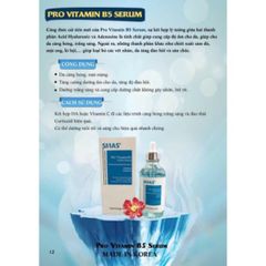 Tinh Chất Serum SMAS Pro Vitamin B5 Hydra Dưỡng Ẩm Phục Hồi Da Tổn Thương 120g - Tăng Cường Độ Đàn Hồi, Cấp Nước Cho Da khỏe mạnh
