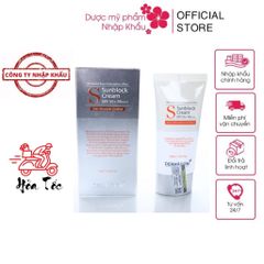 Kem Chống Nắng Dermafirm Sun Block Cream SPF50+PA+++ Dành Cho Da Dầu, Khô, Mụn - Không Nhờn Rít, An Toàn Cho Da Nhạy Cảm