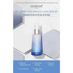 Ampoule Labo Dermafirm Bio Correction Cera-Drop M4 50ml - Tinh Chất Trẻ Hóa & Tái Tạo Da Đa Tầng, Dưỡng Ẩm Sâu, Ngăn Ngừa Lão Hóa