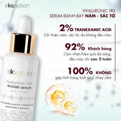 Serum Ekseption Hyaluronic TRX 75ml - Tinh Chất Làm Sáng Da, Giảm Nám với 3% Tranexamic Acid, Xuất Xứ Tây Ban Nha