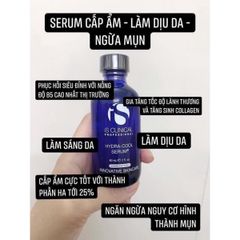 Serum Cấp Nước iS Clinical Hydra Cool B5 + HA - Dưỡng Ẩm, Làm Dịu & Phục Hồi Da, Giảm Kích Ứng Cho Làn Da Khô Mụn