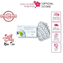Viên ngậm Glutathione 100mg Trắng Da Toàn Thân Giảm Nám Tàn Nhang - Hàng Nhập Khẩu Ý, 30 Viên