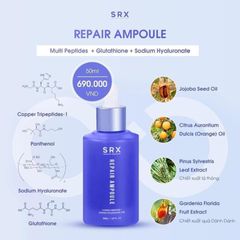Serum SRX Repair Ampoule 50ml - Tinh Chất Phục Hồi Cấp Ẩm, Dưỡng Ẩm Cho Mọi Loại Da, Chống Lão Hóa Hàn Quốc