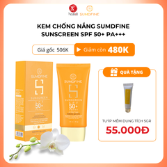 Kem Chống Nắng Sumdfine SPF 50 PA+++ - Bảo Vệ Da Toàn Diện, Kiểm Soát Nhờn, Dưỡng Ẩm Tự Nhiên, Phù Hợp Cho Da Nhạy Cảm