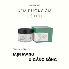 Kem Dưỡng Ẩm Trắng Sáng GoodnDoc Aloe Vera Hydra Soothing Cream - Kem Chống Lão Hóa, Tái Tạo Da, 50ml Hàn Quốc