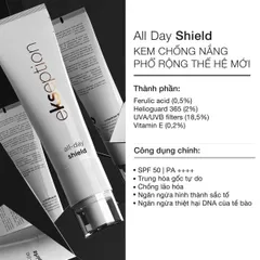 Kem Chống Nắng Ekseption All Day Shield SPF50 - Dưỡng Ẩm, Trẻ Hóa Da, Phù Hợp Với Da Treatment 50ml