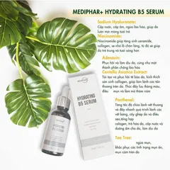 Serum MEDIPHAR+ HYDRATING B5 30ml - Dưỡng Cấp Ẩm, Trắng Sáng, Mờ Thâm, Chống Lão Hóa, Phục Hồi Da Nhạy Cảm Hàn Quốc