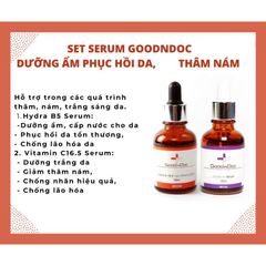 Serum Dưỡng Ẩm Phục Hồi Làm Trắng Sáng Da GoodnDoc Hydra B5 30ml - Giảm Thâm Nám, Chống Lão Hóa, Phù Hợp Mọi Loại Da