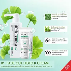 Kem Dưỡng Tái Tạo Da Histolab Fade Out Histo K Cream - Giảm Vết Đỏ Bầm, Cải Thiện Đốm Nâu, Dành Cho Mọi Loại Da, Hàng Nhập Khẩu 50ml