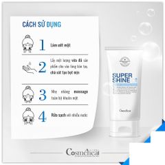 Sữa Rửa Mặt Tạo Bọt Cosmeheal Suppershine Double Cleansing Foam 120ml - Dành Cho Da Dầu, Mụn, Làm Sạch Sâu, Cấp Ẩm Tức Thì