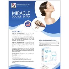 Viên Uống Trắng Da Miracle Double Extra / Triple White Chống Nắng Giảm Thâm Sạm Nám Chống Lão Hoá TRIPLEWHITE