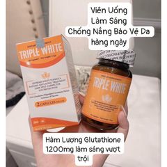 Viên Uống Trắng Da Miracle Double Extra / Triple White Chống Nắng Giảm Thâm Sạm Nám Chống Lão Hoá TRIPLEWHITE