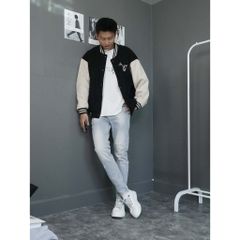 Quần Jeans Nam Xanh Nhạt Rách Xước Slimfit Denim Dáng Ôm Co Giãn - Thời Trang Hiện Đại, Mẫu 0001 0003 Pon.mens