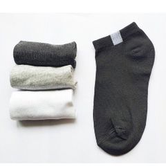 [Combo 5 đôi] tất vớ nam nữ cổ ngắn màu đen