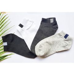 [Combo 5 đôi] tất vớ nam nữ cổ ngắn màu đen