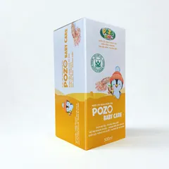 Cốt Gừng Pozo Kid 500ml - Pha Tắm và Ngâm Chân Giữ Ấm Cơ Thể, Hỗ Trợ Ngừa Cảm Lạnh, Chất Lượng Cao Cho Bé