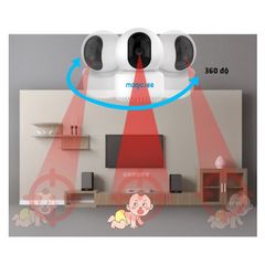 Camera Wifi Magicsee SA200 - Giám sát trong nhà, Full HD 1080p, Cảm biến CMOS 2.0, Xoay 360 độ, Hồng ngoại ban đêm, Đàm thoại 2 chiều
