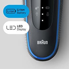 Máy Cạo Râu Điện Braun 5018s Series 5 - Chống Nước, Pin Li-Ion, Lưỡi Dao Linh Hoạt, Sạch Dễ Dàng, Thiết Kế Đức