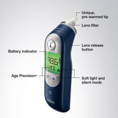 Nhiệt Kế Điện Tử Đo Tai Braun ThermoScan® 7+ Connect Digital, Braun IRT6575